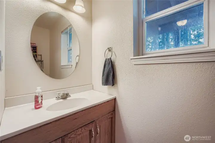 Downstairs powder room