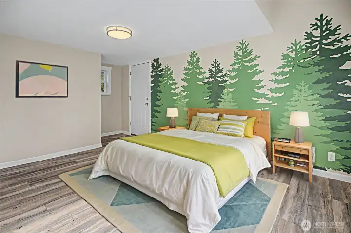 Virtually Staged downstairs bedroom