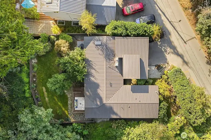 Almost completely surrounded by nature gives this home incredible privacy.