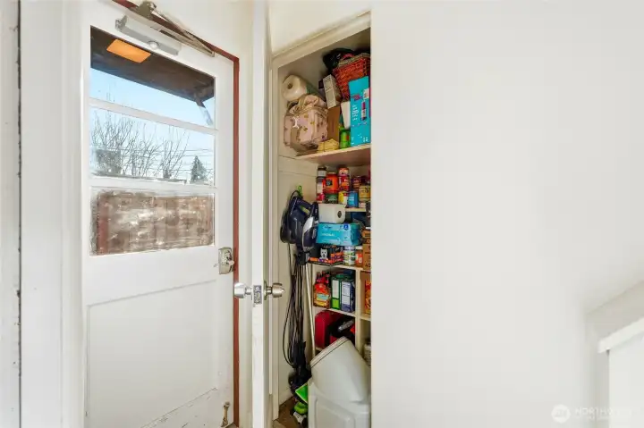 Secure storage/Pantry off the kitchen