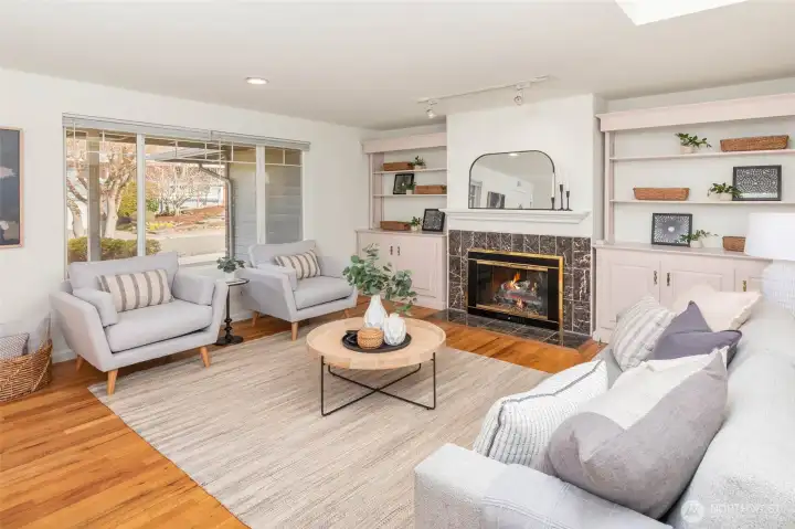 Large windows engulf the spaces in natural light.