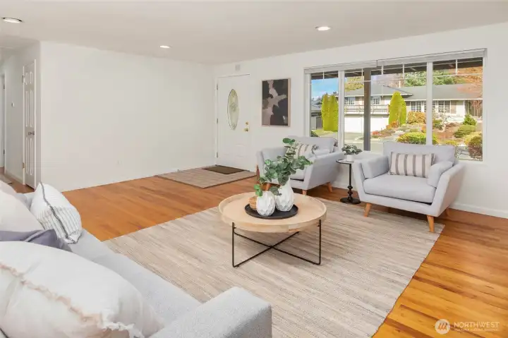 Fresh paint throughout the interior of the home.