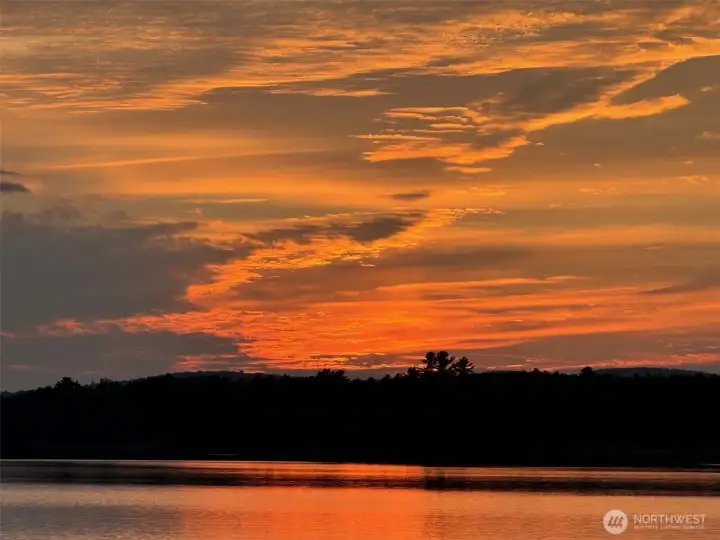 Sun up over Vashon Island
