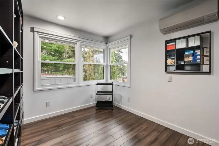 Second bedroom, overlooks backyard.