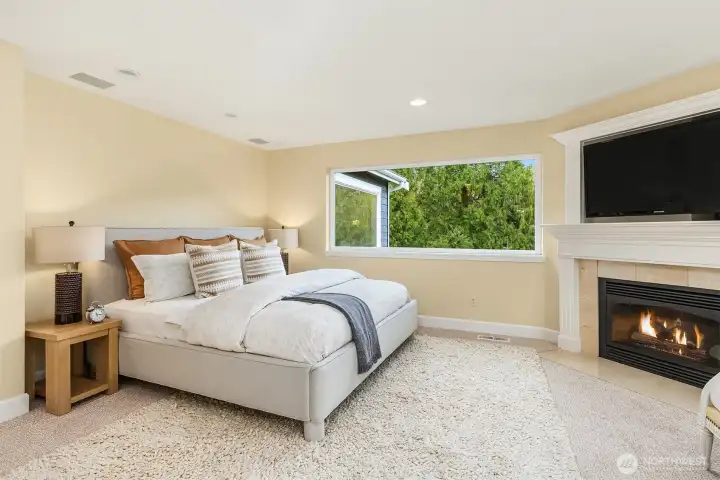 Primary suite on the 2nd fl.