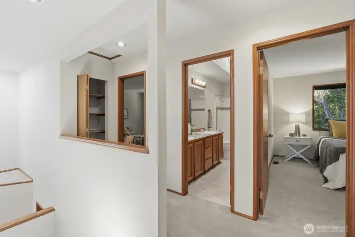 Two additional bedrooms off the Primary and full bathroom