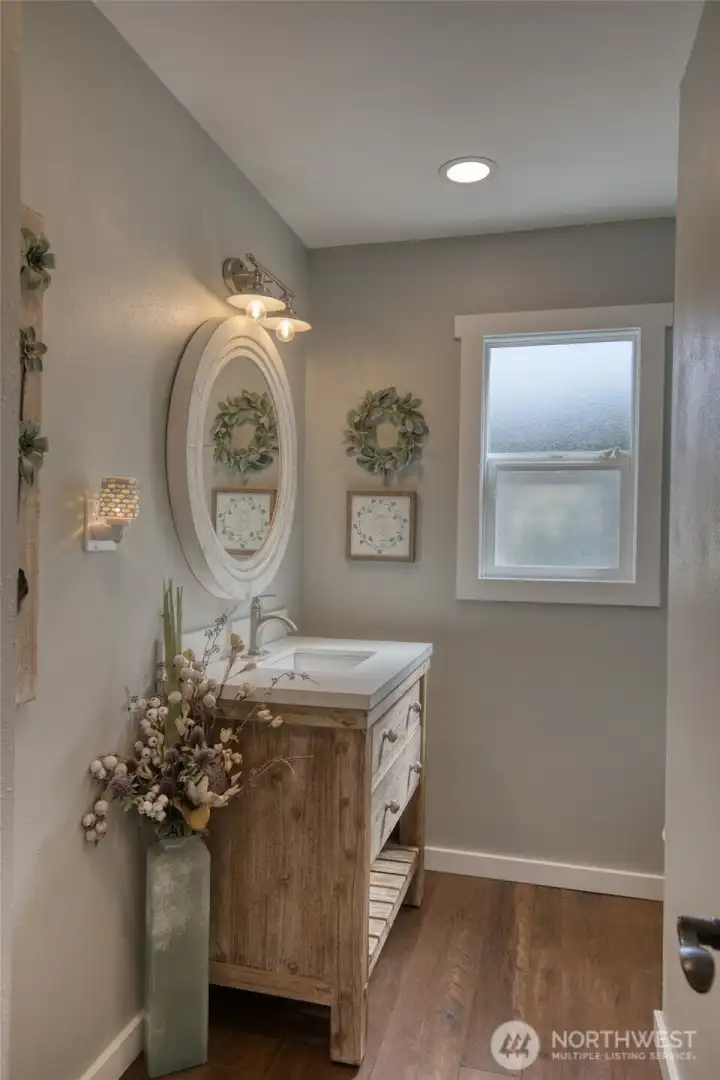 1/2 bath on main floor