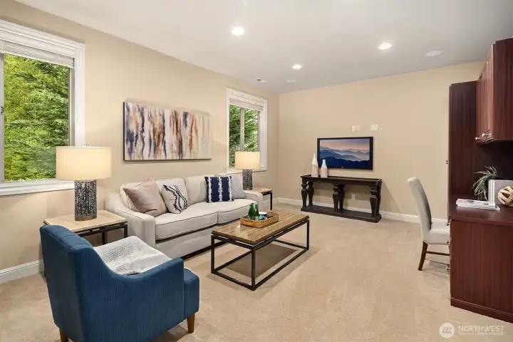 Bonus Room with Built-in Desk