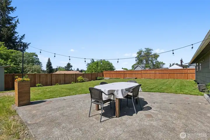 Enjoy a BBQ with friends and family in the summertime in the backyard.