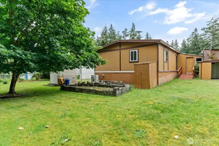 Plenty of room to garden.