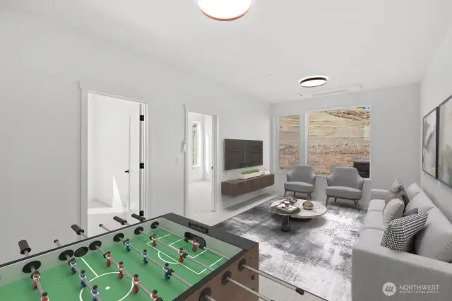Virtually staged ground-level bonus room—imagine the possibilities!