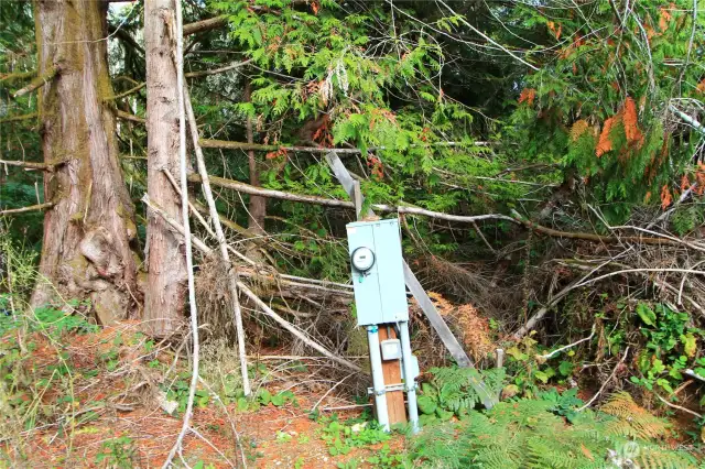 Electric Box along driveway ready for your RV