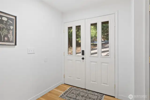 Plenty of space inside the door