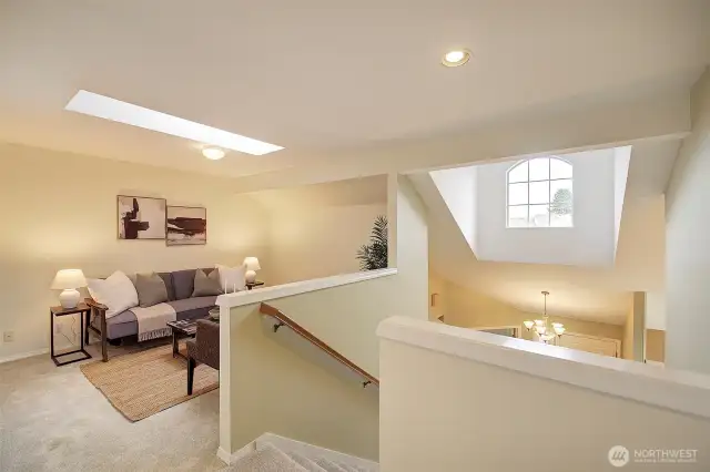 View from the landing toward the loft/bonus room.