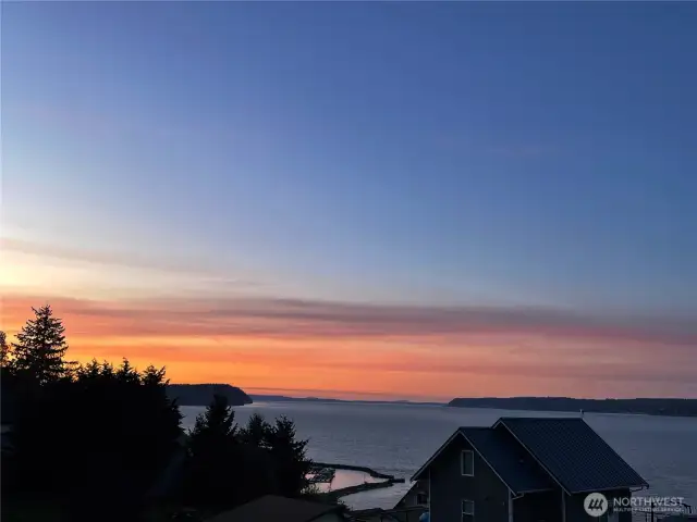 Gorgeous sunsets from the deck.