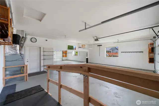 Insulated garage with entry ramp