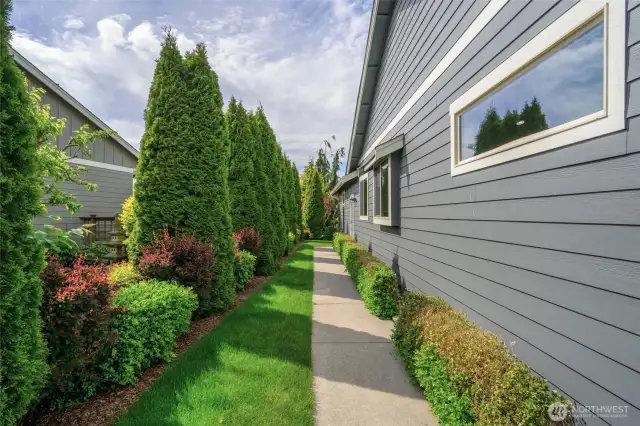 Manicured gardens