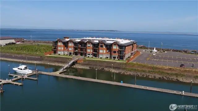 Ground floor, center unit, just above the docks