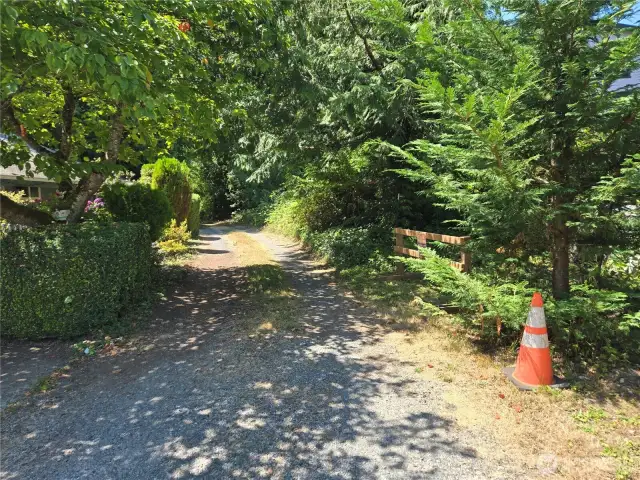Property at the end of this driveway on the right.