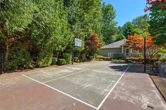 Athletic court for recreation.