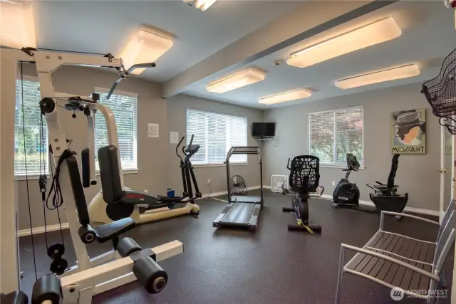 Fully equipped gym in the community.