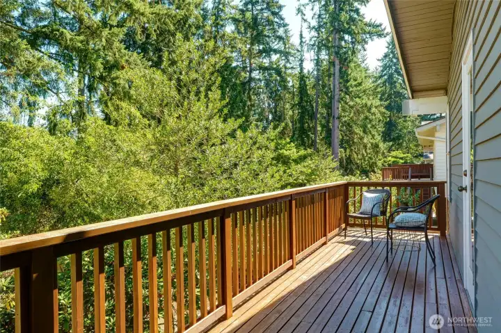 The primary has its own view deck!