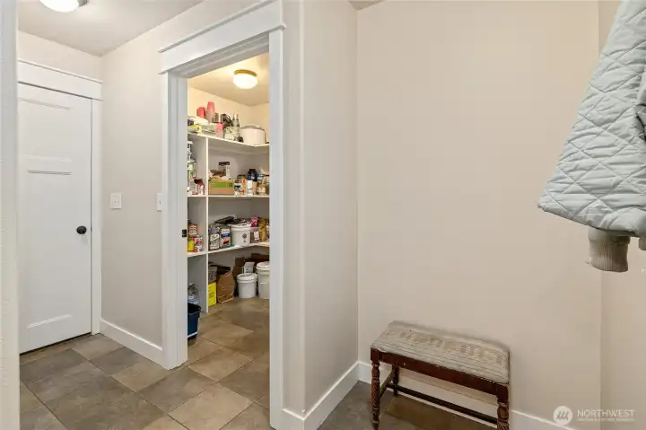 Pantry or Storage off of the garage entry.