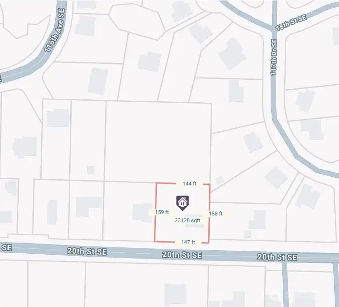 11629 20th St SE Rambler on .54 ac plat map 11629 20th St SE Rambler on .54 ac plat map