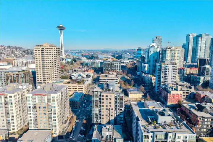 Aerial photo above the Parc.