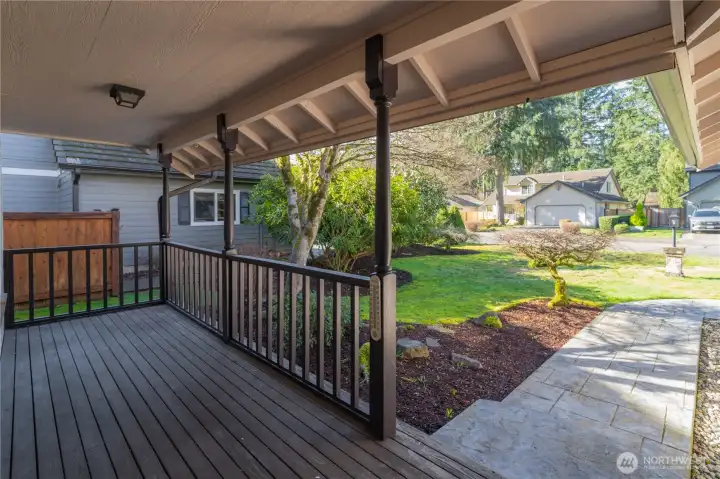 View of the yard & sidewalk from the front porch