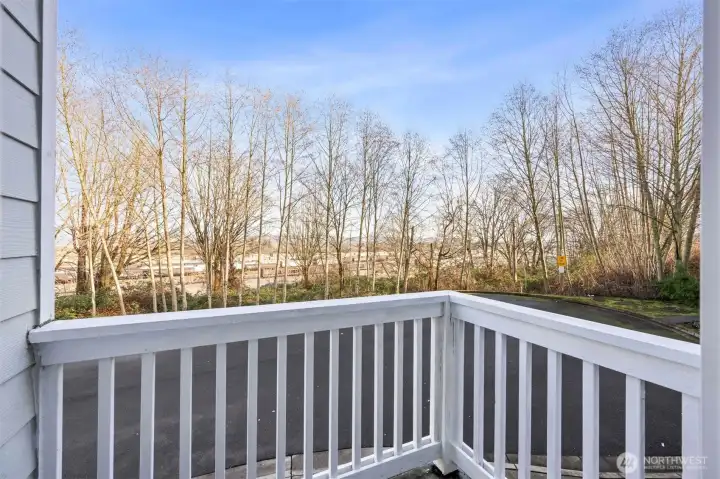 Second level balcony.