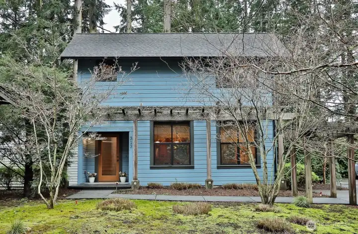 One of four cottage homes nestled in the woods. The HOA fees maintain the common grounds. Current HOA fee is $600 per year.