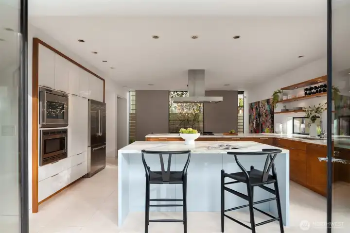 Improvements include newly installed New Zealand wool carpet in the bedrooms and office, freshly painted interior plus a new garage door opener. The home is also as smart as it is beautiful: programmable blinds, lighting, door locks, and cameras add ease and peace of mind.