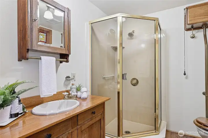 3/4 bath on main floor of DADU.