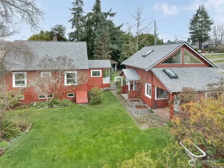Main house to left, DADU to right.
