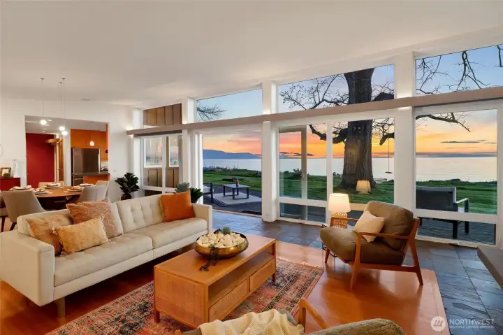 Soak in the views and light in the great room