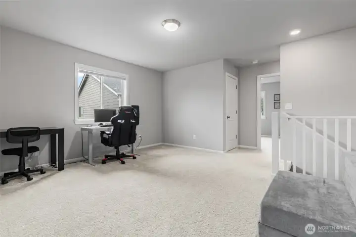 Large loft for all your entertainment needs.