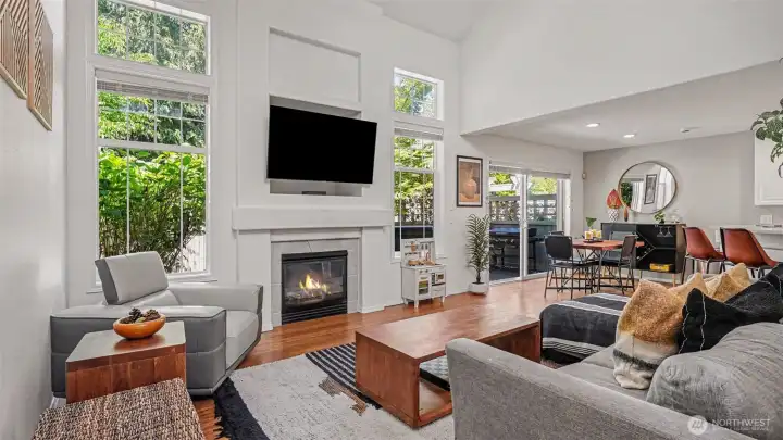 Floor to ceiling windows bathe the home in natural light. Floor to ceiling windows bathe the home in natural light.