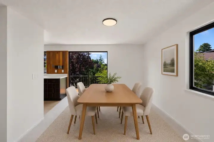 Virtually staged to imagine the space