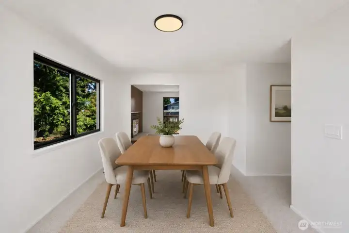 Virtually staged to imagine the space