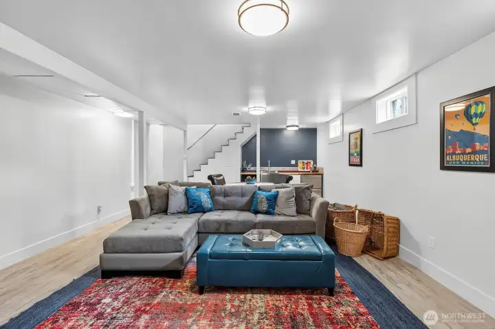 Fully remodeled basement