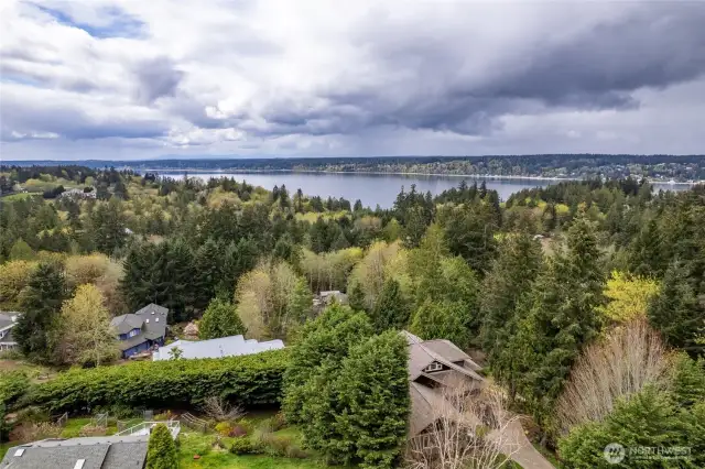 Aerial of Henderson Bay.