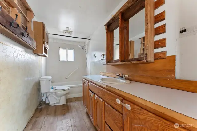 One full bath in this 1132sf affordable home