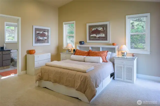 Spacious primary bedroom