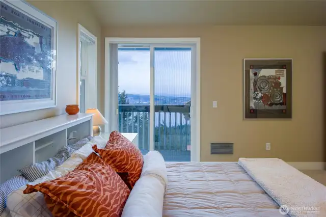 Water views from bed and your own private deck