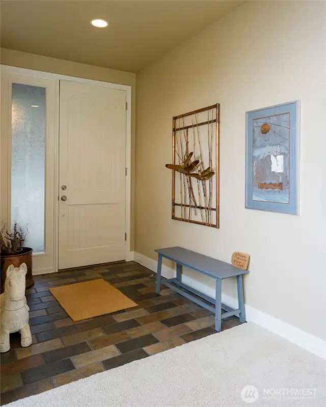 Tiled entry