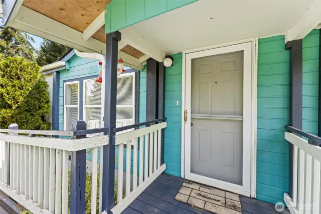 Front entry.
