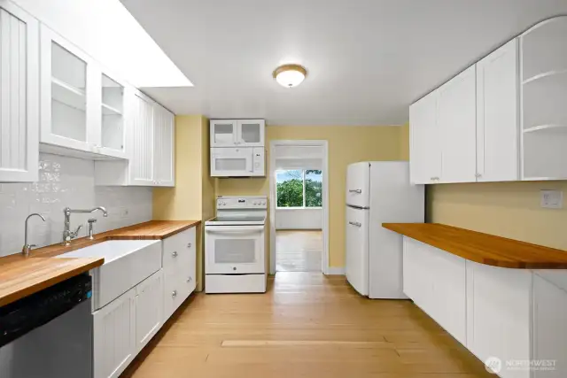 All the appliances, cabinets, countertops, sink and faucets were installed new or refurbished in 2018.
