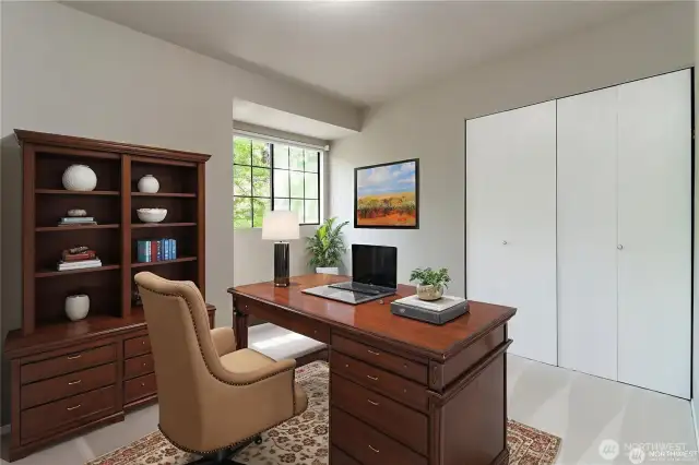 First floor bedroom on main would also make for a great home office with plenty of natural lighting!