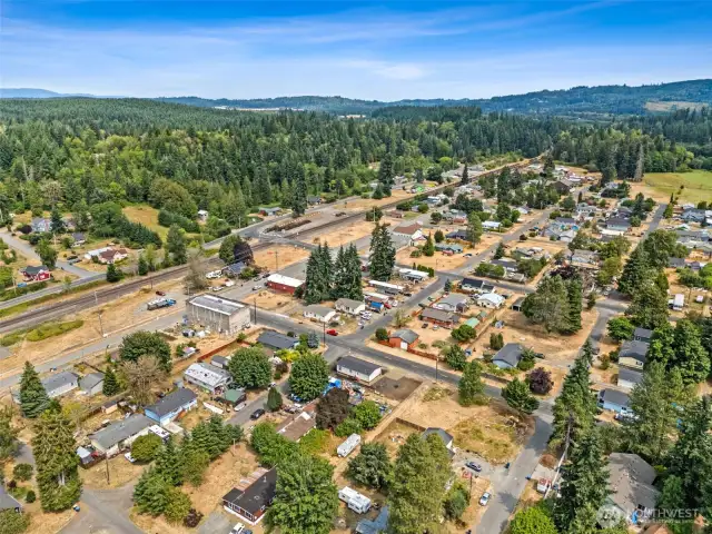 Bucoda benefits from ruralTRANSIT, the free bus service connecting it to Tenino and other parts of South Thurston County, integrated with Intercity Transit services.